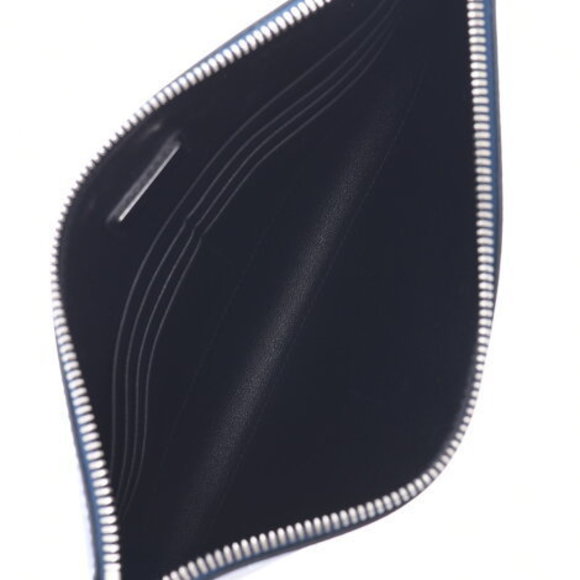 PRADA Blue Saffiano Clutch Bag - Picture 7 of 12